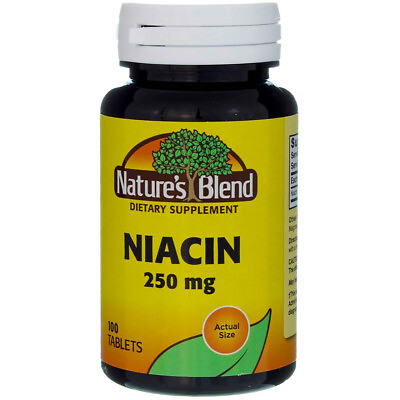 #ad Nature#x27;s Blend Niacin Tablets 250 mg 100 Ct $15.18