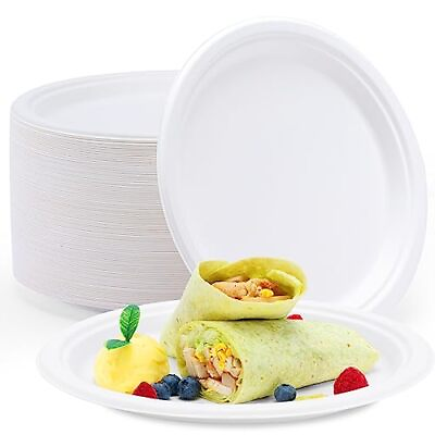 #ad #ad Heavy Duty Paper Plates 125 Pack 10 Inch Compostable Plates $26.42