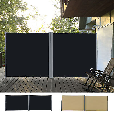 #ad Outdoor Indoor Retracting Privacy Divider w Auto Pull Back Function $146.99