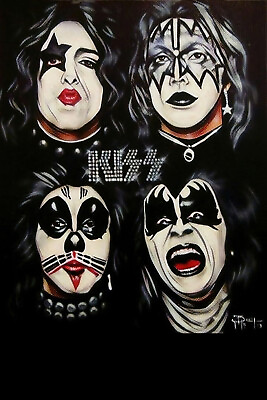 #ad quot; Kiss Rock Band quot; Poster FREE SHIPPING $32.99