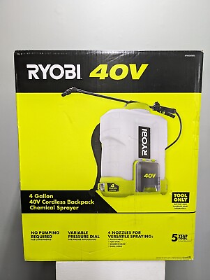 #ad #ad RYOBI 40V 4 Gal. Cordless Backpack Chemical Sprayer Adjustable Tip Tool Only $144.99