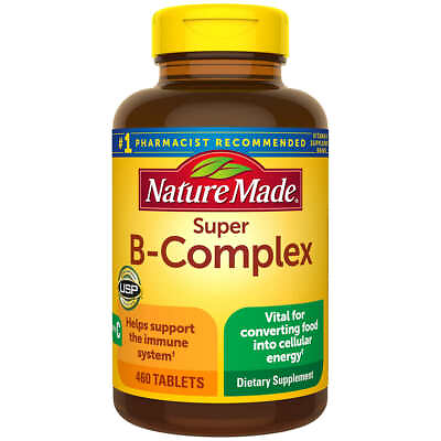 Nature Made Super B Complex with Vitamin C amp; Folic Acid 460 tablets EXP08 24 $22.94