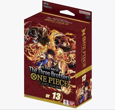 #ad One Piece TCG English Three Brothers Starter Deck ST 13 New Sealed In Hand $43.50