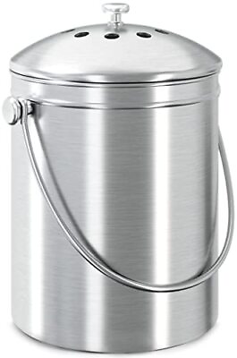 #ad Utopia Kitchen Compost Bin for Kitchen Countertop 1.3 Gallon Compost Bucket $38.04