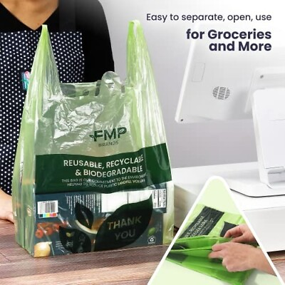 #ad 100X Biodegradable Recyclable Food Scrap Compost Bags FREE US PRIORITY SHIPPING $17.79