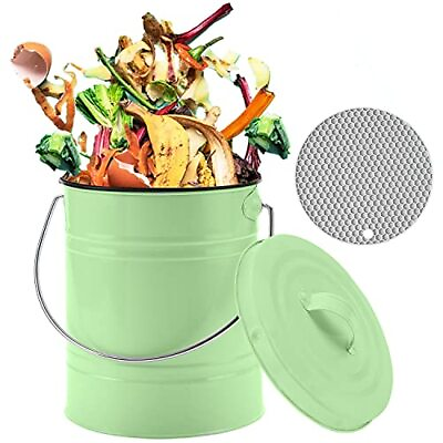 #ad Compost Bin Countertop Compost Bin with Lid Kitchen Compost Container Odorles... $35.25