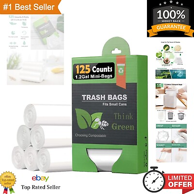 #ad #ad Eco Friendly Compost Bags 1.2 Gallon 125 Count Unscented Multi Purpose $19.33