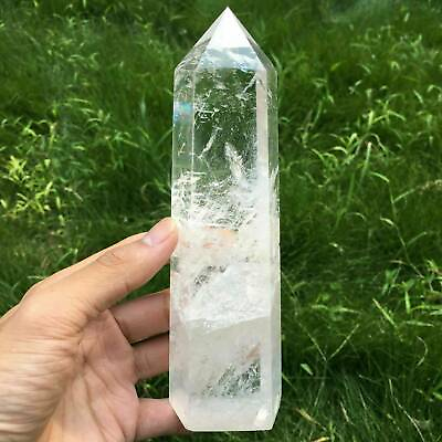 HOT Large Clear Quartz Crystal Point Natural Wand Specimen Reiki Healing Stone $7.00