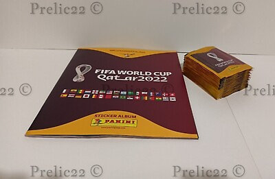 FIFA WC QATAR 2022 new empty album fifty full bags from Serbia Panini $69.99