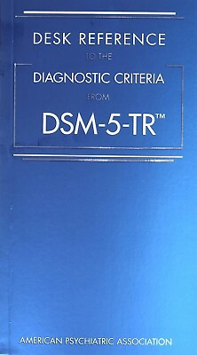 #ad USA ST. DESK REFERENCE TO THE DIAGNOSTIC CRITERIA FROM DSM 5 TR ™ Paperback $13.88
