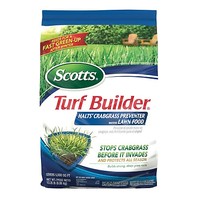 Scotts Turf Builder Halts Crabgrass Preventer with Lawn Food 13.35 lbs. $41.49