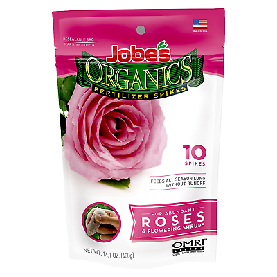 #ad Certified Organic Fertilizer Spikes for Roses and All Flowering Shrubs 10 Spikes $39.99