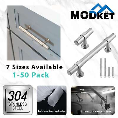 Brushed Nickel Modern Cabinet Handles Bar Pulls Kitchen Hardware Stainless Steel $173.70