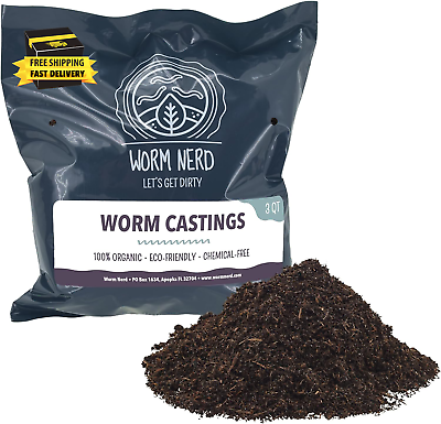 #ad #ad Garden Products Worm Nerd Worm Castings Natural Soil Additive for Lawns Garden $21.90