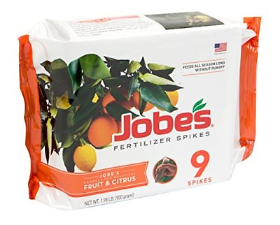 #ad 01312 Fertilizer Spikes Fruit and Citrus 9 Count Slow Release Apple Oran... $25.87