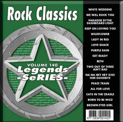 #ad LEGENDS KARAOKE CDG DISC ROCK CLASSICS #140 CD 1970S 1980S POP CDG OLDIES $11.91
