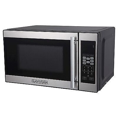 BLACKDECKER 0.7 cu ft 700W Microwave Oven Black $49.99
