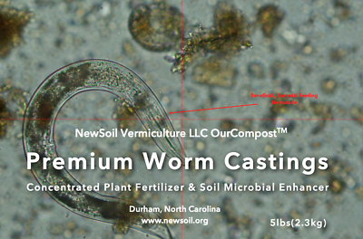 Premium Worm Castings 5lbs Plant Nutrition amp; Soil Conditioner FREE SHIPPING $14.99