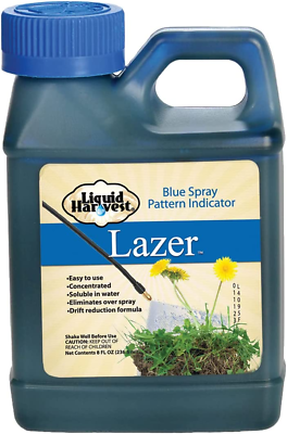 Liquid Harvest Lazer Blue Concentrated Spray Pattern Indicator Fertilizer 8 Oz. $17.89