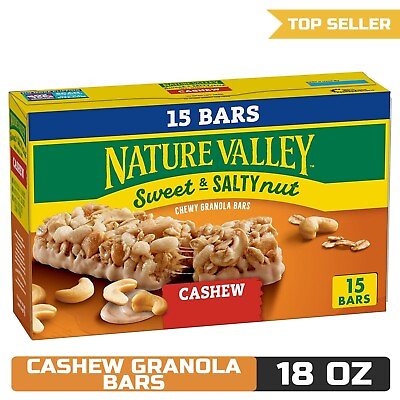 #ad Nature Valley Sweet amp; Salty Nut Cashew Granola Bars Family Pack 15 ct 18 oz $13.90