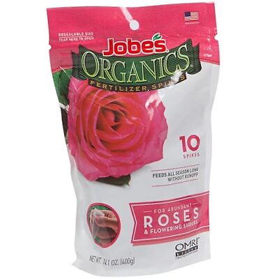 #ad Organics Rose Fertilizer Spikes Organic Plant Fertilizer for Rose Hydrangea... $25.03