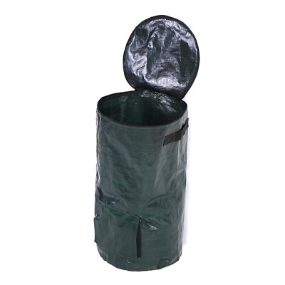#ad 35x60cm Organic Waste Kitchen Garden Yard Compost Bag Environmental PE AOS $12.78