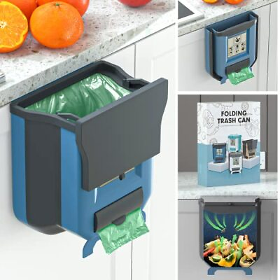 #ad #ad Kitchen Compost Bin Collapsible Hanging Countertop Trash Can with Lid 2.4 G... $36.29