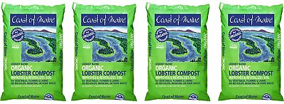 Coast of Maine Q1 Quoddy Blend Lobster Compost Soil Conditioner 1 CF 4 Pack $87.04