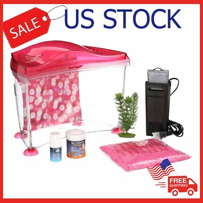 #ad #ad Marina 1.7 Gallon Cool Goldfish Kit Pink $35.59