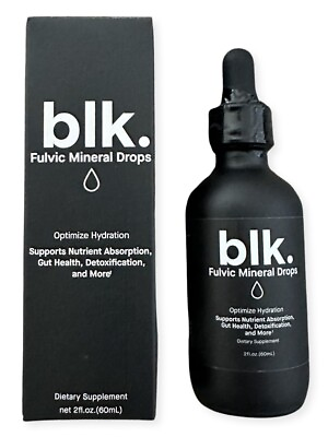 All Natural Fulvic Humic Trace Minerals 1000mg Concentrated Drops 2oz blk. $20.00