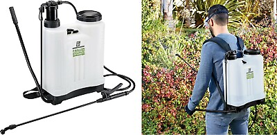 4 GALLON BACKPACK Pesticide Fertilizer Garden Sprayer with 4 Nozzles SHIPS FREE $53.77