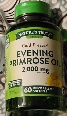 #ad Nature#x27;s Truth Cold Pressed Evening Primrose Oil Quick 60 softgels Exp 12 2025 $9.99
