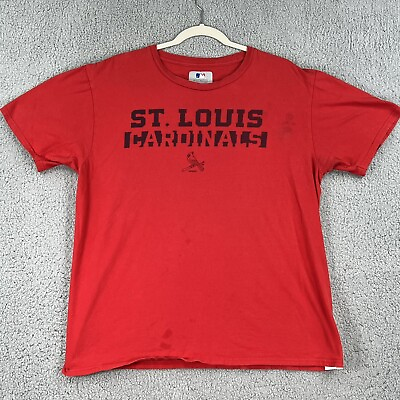 #ad #ad St Louis Cardinals Shirt Mens Large Red MLB Genuine Merchandise Graphic Tee $10.39