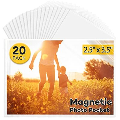 Paquete de 20 soportes magnéticos para fotos de refrigerador de 25x35 pulgadas $14.99