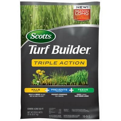 #ad Scotts Lawns 232545 Turf Builder Triple Action Fertilizer 4M Coverage $59.16