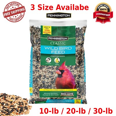 Pennington Classic Wild Bird Feed and Seed 40 lb. Bag 10 lb. amp; 20. lb Birds Food $11.85