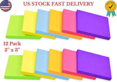#ad Post It Notes Pop Up Sticky Notes 3X3 Inches 9 Pads Bright Colors Self St... $6.29