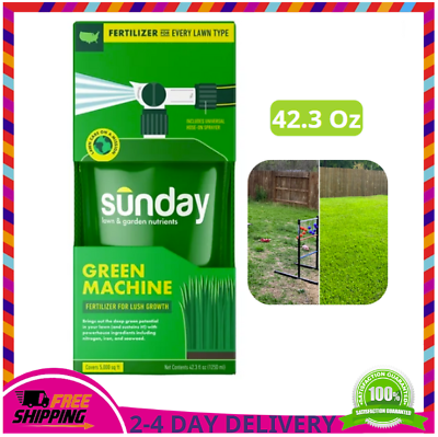 #ad #ad Sunday Green Machine 5000 Sq. Ft. Liquid Lawn Fertilizer 42.3 oz 22 0 3 NPK $19.58