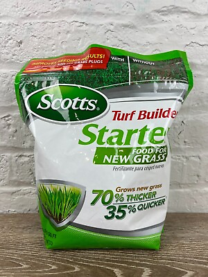 #ad Scotts Turf Builder Starter Fertilizer For New Grass 3 Pound 1000 Square Ft New $14.99