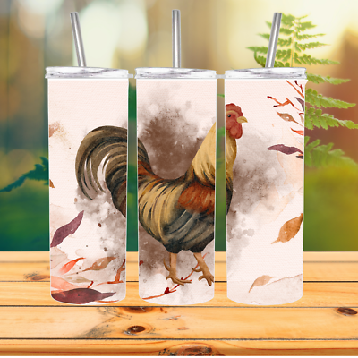 #ad #ad Chicken Rooster 20 Oz Stainless Steel Hot and Cold Tumbler $18.20