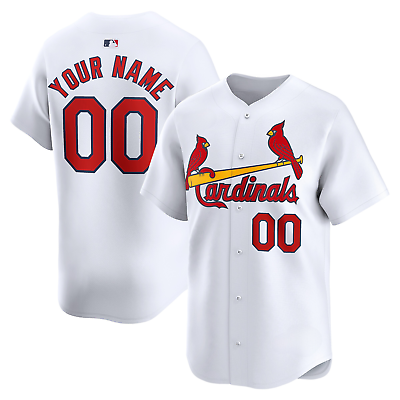 #ad #ad Custom White St Louis Team Cardinals 3D Print Jersey Team Baseball NOT STITCHED $35.90