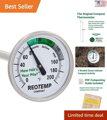 #ad Premium Backyard Compost Thermometer Perfect for Beginners High Accuracy $65.99