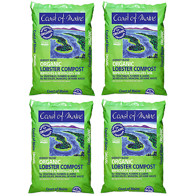 Coast of Maine Quoddy Blend Lobster Compost Soil Conditioner 1 Cu Ft 2 Pack $139.80