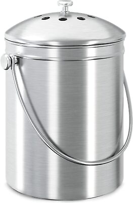 #ad #ad Utopia Kitchen Compost Bin for Kitchen Countertop 1.3 Gallon Compost Bucket $32.59
