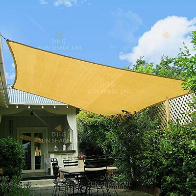 Sun Shade Sail Canopy Rectangle Sand Uv Block Sunshade For Backyard Deck Outdoor $37.24