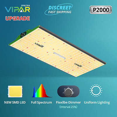 VIPARSPECTRA P2000 LED Grow Light Full Spectrum for Indoor Plants Veg Bloom IR $149.68