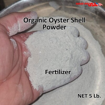 5 lbs organic oyster shell powder plant fertilizer chickens supplement $19.99