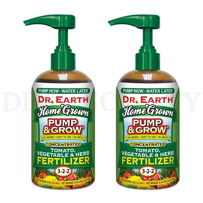 #ad Dr. Earth Home Pump amp; Grow Tomato Vegetable amp; Herb 3 2 2 Fertilizer 8oz Lot of 2 $15.99