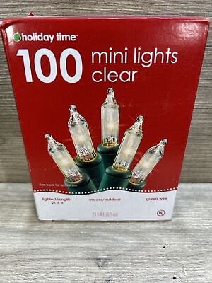 100 Clear White Christmas Wedding Mini Lights String Indoor Outdoor bin J $7.59