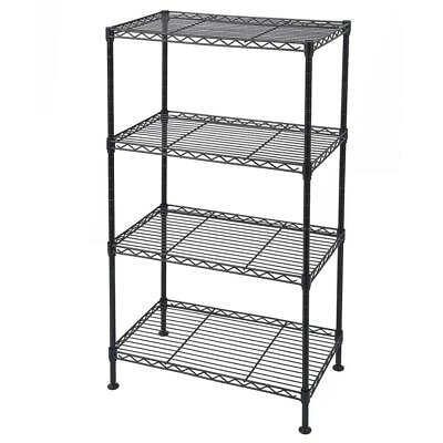 4 Shelf Adjustable Storage Shelving Unit Organizer Wire Rack Metal for Kitchen $32.99